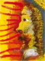 Tete d homme de profil 1970 Cubist